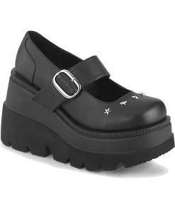 Demonia SHAKER 23 Black Shoes Gothic Boots