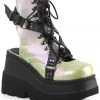 All Footwear Demonia SHAKER-56 Boots Green Black
