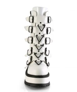 Gothic Boots Demonia SLACKER 160 White Boots