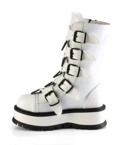 Gothic Boots Demonia SLACKER 160 White Boots