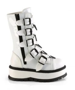 Gothic Boots Demonia SLACKER 160 White Boots
