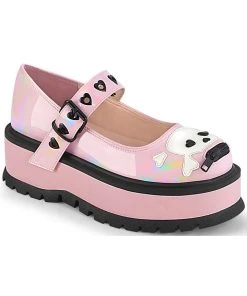 Gothic Boots Demonia SLACKER 27 Pink Shoes