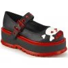 Gothic Boots Demonia SLACKER 27 Black Red Shoes