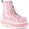 Demonia Slacker 55 Boots Pink