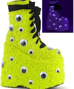 Gothic Boots Demonia SLAY 206 Boots Green