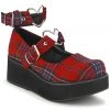 Demonia SPRITE 02 Red Shoes Gothic Boots