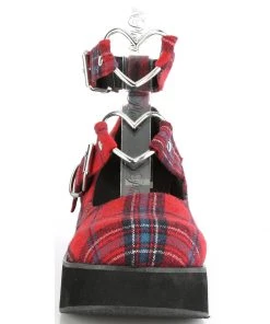 Demonia SPRITE 02 Red Shoes Gothic Boots