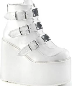 Demonia SWING 105 Boots White All Footwear