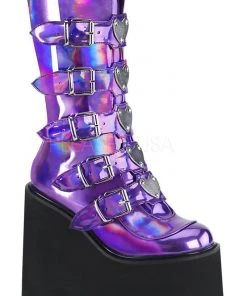 Gothic Boots Demonia SWING 230 Boots Purple