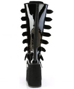 Demonia Patent Swing 815WC Wide Calf Boots Gothic Boots 10 Demonia Patent Swing 815WC Wide Calf Boots Gothic Boots