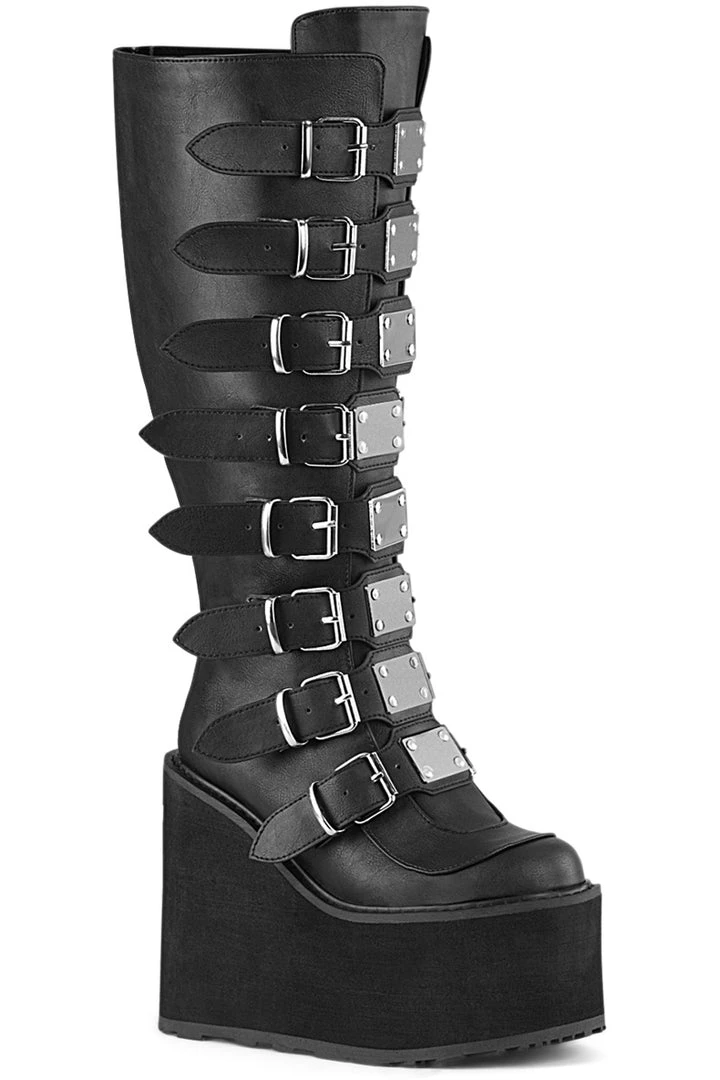 Gothic Boots Demonia Swing 815WC Wide Calf Boots 3 Gothic Boots Demonia Swing 815WC Wide Calf Boots