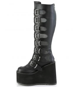 Gothic Boots Demonia Swing 815WC Wide Calf Boots 9 Gothic Boots Demonia Swing 815WC Wide Calf Boots