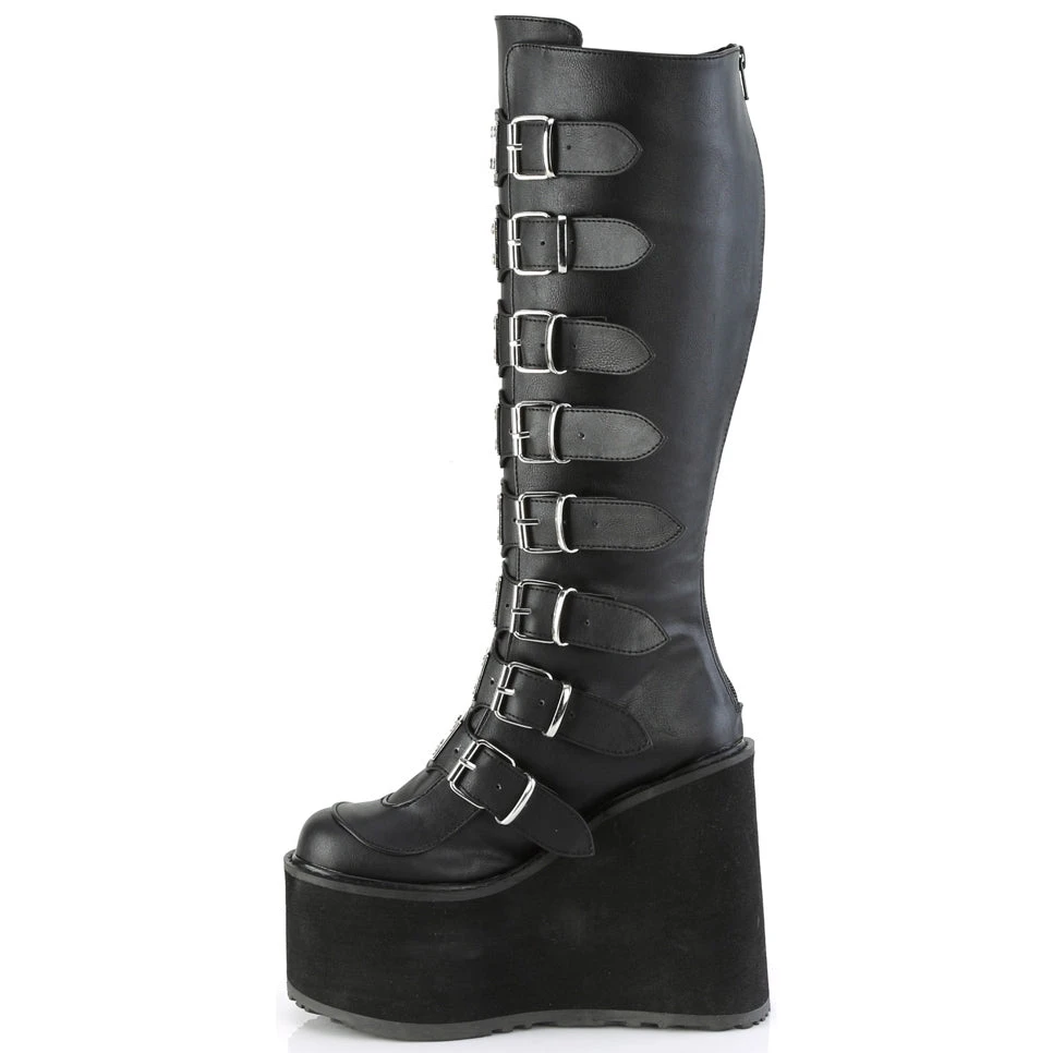 Gothic Boots Demonia Swing 815WC Wide Calf Boots 5 Gothic Boots Demonia Swing 815WC Wide Calf Boots