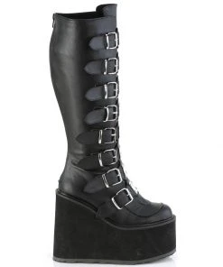 Gothic Boots Demonia Swing 815WC Wide Calf Boots 11 Gothic Boots Demonia Swing 815WC Wide Calf Boots