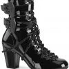 Demonia VIVIKA 128 Boots Patent Gothic Boots
