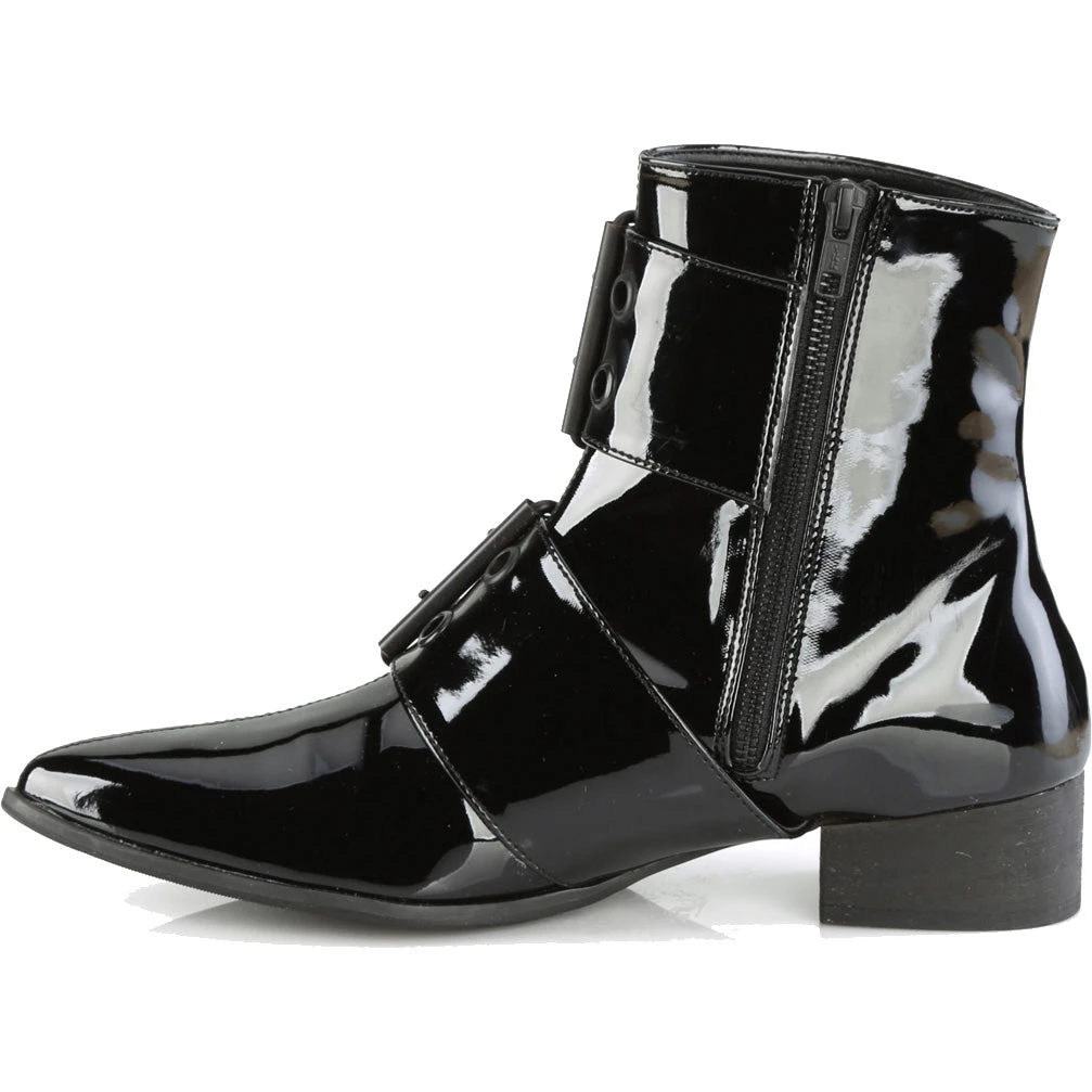 Gothic Boots Demonia WARLOCK 55 Patent Boots 5 Gothic Boots Demonia WARLOCK 55 Patent Boots