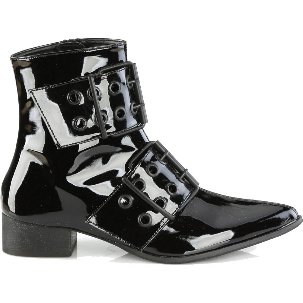 Gothic Boots Demonia WARLOCK 55 Patent Boots 7 Gothic Boots Demonia WARLOCK 55 Patent Boots