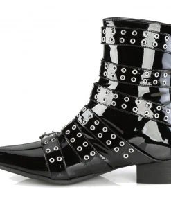 Gothic Boots Demonia WARLOCK 70 Patent Boots 9 Gothic Boots Demonia WARLOCK 70 Patent Boots
