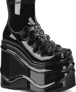 Demonia WAVE 110 Patent Boots