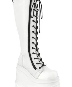 All Footwear Demonia WAVE 200 Boots White