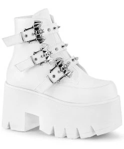 Demonia ASHES-55 Boots White