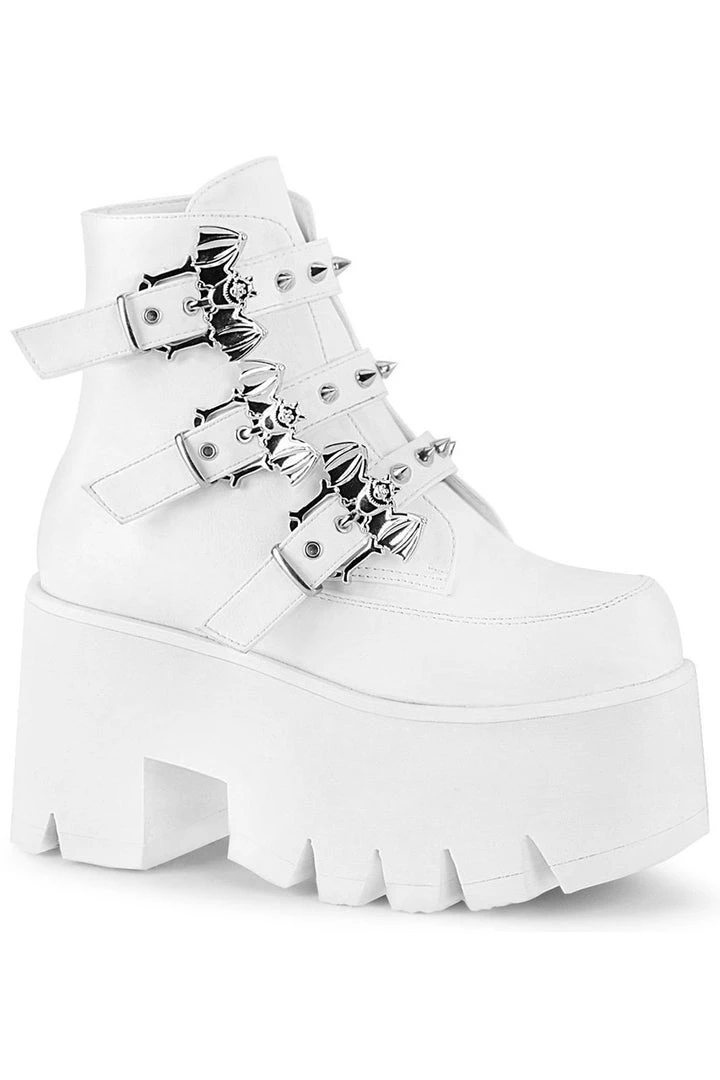 Demonia ASHES-55 Boots White 3 Demonia ASHES-55 Boots White