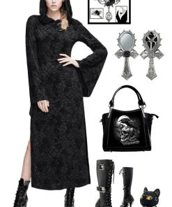 Devil Fashion Burnout Dress