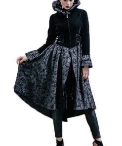 Devil Fashion Ladies Gothic Long Coat CT005 Ladies Gothic Clothing