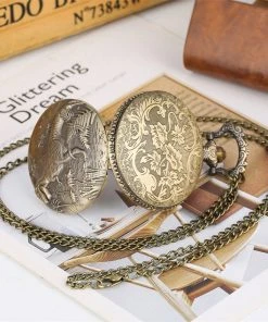 Pocketwatches Dinosaur Steampunk Pocket Watch On Necklace Chain