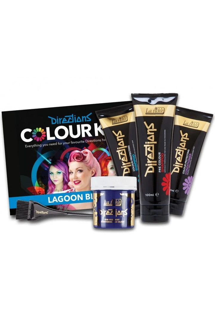 Directions Lagoon Blue Hair Dye Kit 3 Directions Lagoon Blue Hair Dye Kit