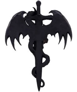 Nemesis Now All Homeware Spiral Draco Skull Wall Plaque