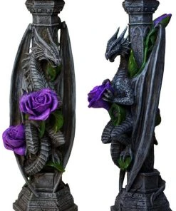 Nemesis Now All Homeware Anne Stokes Dragon Beauty Candle Stick
