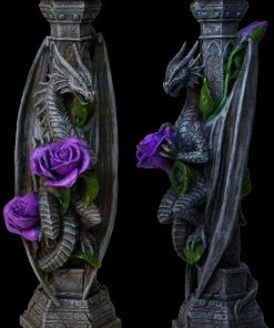 Nemesis Now All Homeware Anne Stokes Dragon Beauty Candle Stick