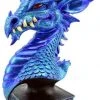 Alternative Gifts Dragons Dragon Head On Stand Blue