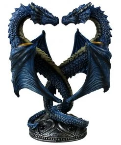 Nemesis Now Anne Stokes Dragon Heart Candlestick + Free Vampire Tears Candles