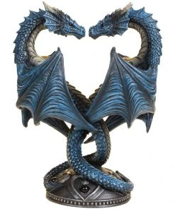 Nemesis Now Anne Stokes Dragon Heart Candlestick + Free Vampire Tears Candles