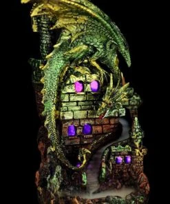 Puckator All Homeware Dragon Castle LED Backflow Incense Burner