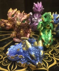 Nemesis Now Geode Gathering LED Dragon Display With 12 Dragons Sale