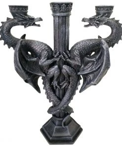 Nemesis Now Dragons Altar Candle Holder + Free Vampire Tears Candles All Homeware