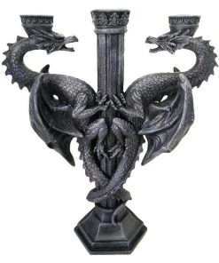 Nemesis Now Dragons Altar Candle Holder + Free Vampire Tears Candles All Homeware