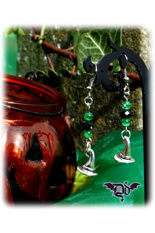 Dragophelion Designs Halloween Witch Hat Earrings 3 Dragophelion Designs Halloween Witch Hat Earrings
