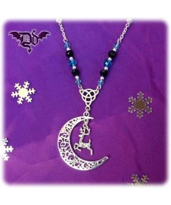 Dragophelion Designs Winter Frost Luna Reindeer Necklace All Jewellery