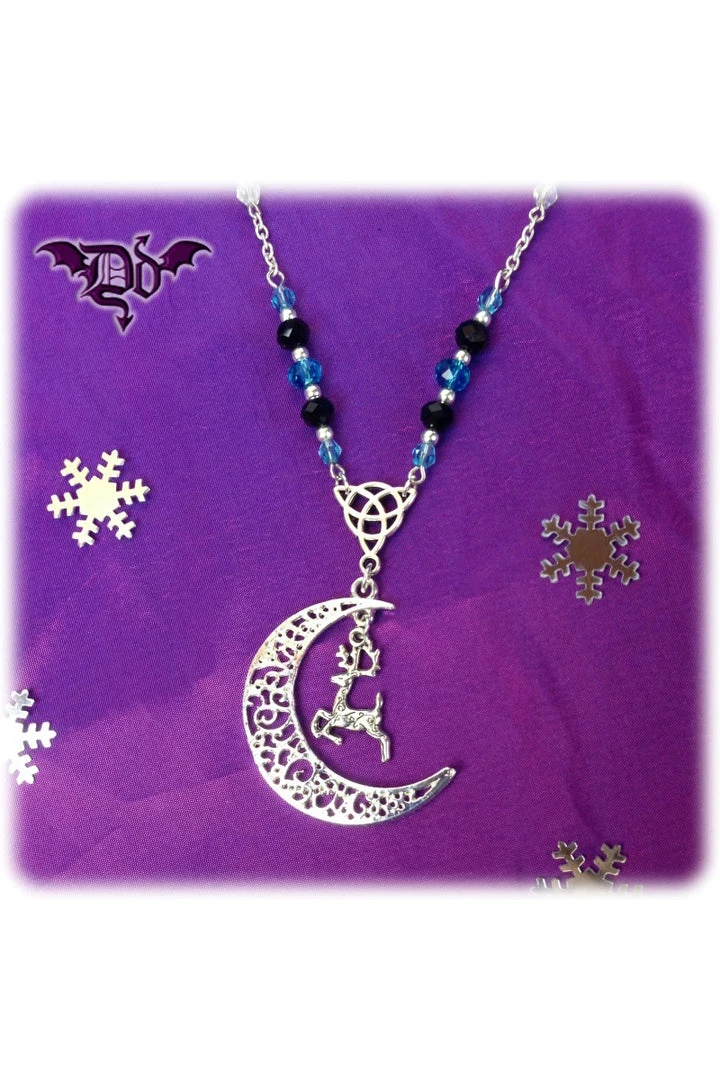 Dragophelion Designs Winter Frost Luna Reindeer Necklace All Jewellery 3 Dragophelion Designs Winter Frost Luna Reindeer Necklace All Jewellery