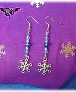 Dragophelion Designs Winter Frost Snowflake Earrings