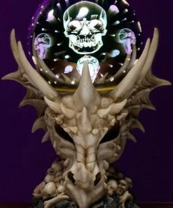Puckator Dragon Skull LED Metallic Orb All Homeware