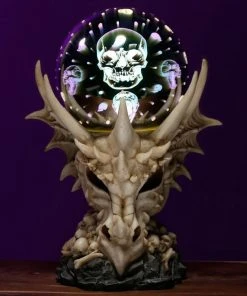 Puckator Dragon Skull LED Metallic Orb All Homeware