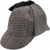 Euro Accessories Tweed Sherlock Holmes Style Deerstalker Hat Steampunk Hats