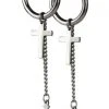Echt EtNox Crosses With Chain Earrings