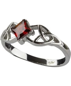 Echt EtNox Celtic Crystal Zirconia Ring Red