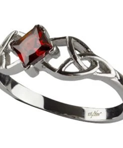 Echt EtNox Celtic Crystal Zirconia Ring Red
